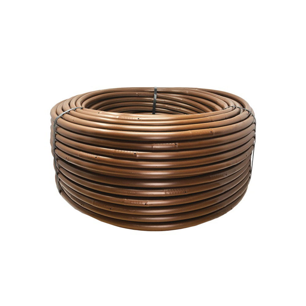 Manguera de goteo con placa de cobre rollo de 152.40 mts