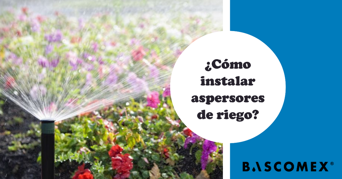 ¿Cómo instalar aspersores de riego?