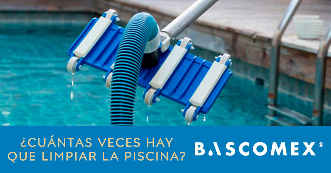 ¿Cuántas veces hay que limpiar la piscina?