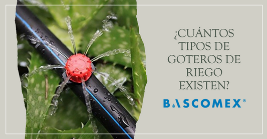 ¿Cuántos tipos de goteros de riego existen?