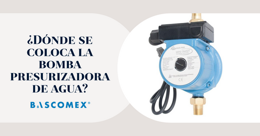 ¿Dónde se coloca la bomba presurizadora de agua?