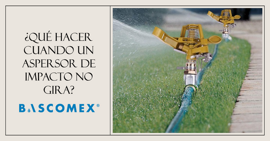 ¿Qué hacer cuando un aspersor de impacto no gira?
