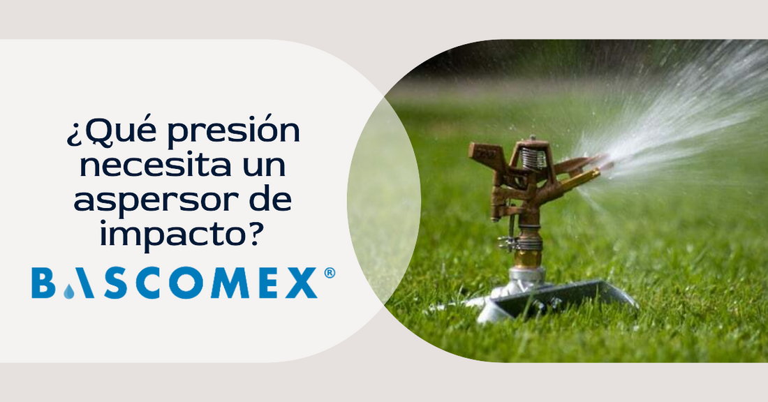 ¿Qué presión necesita un aspersor de impacto?