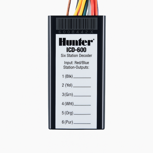 ICD600 Decodificador para 6 estación con eliminación de picos y cable a tierra