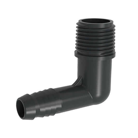 Codo funny Pipe 1/2 pulg. MNPT x 1/2 pulg. Inserción