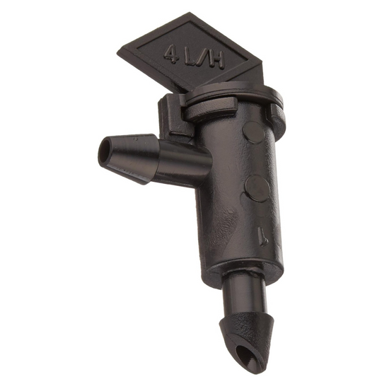 Gotero tipo bandera de 4 LPH (NEGRO) conexion en 4 mm. (G)