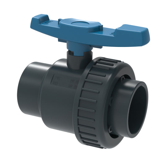 Válvula Con Tuerca Union De 1 Pulg. PVC CED 80 Cementar