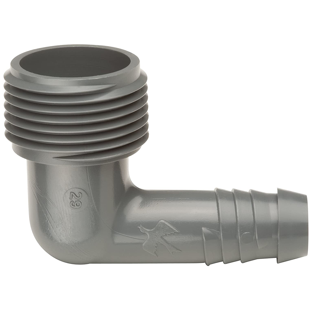 Codo Inserción ESPIGA X Rosca 3/4 NPT RAIN BIRD Paquete de 6