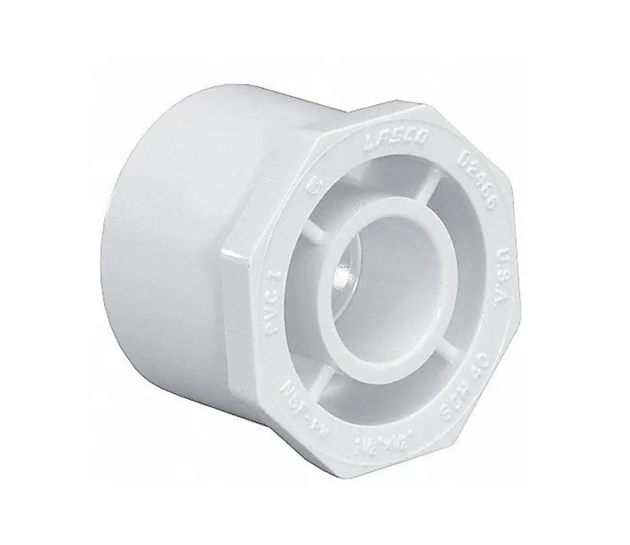 Reduccion Bushing ESPIGA x CEM 1 1/2 Pulg. x 3/4 Pulg. PVC C40